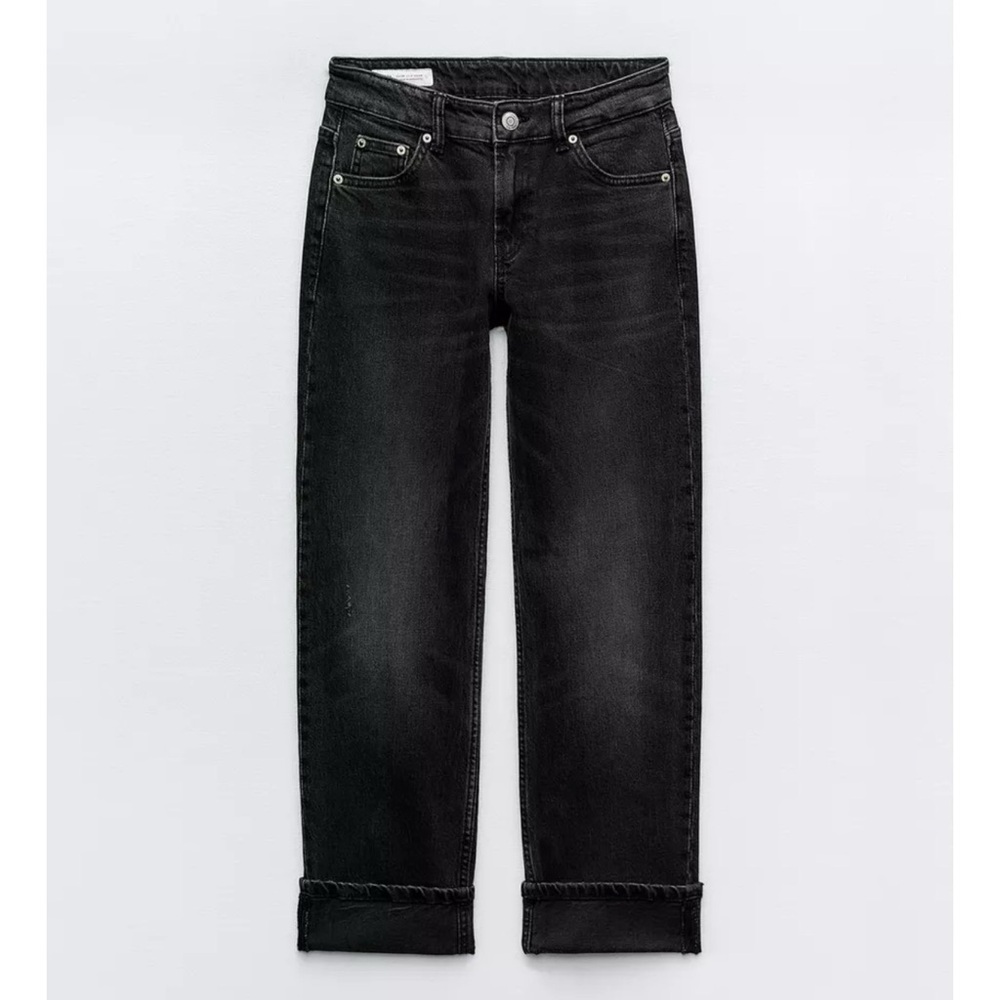 NWOT Zara Low Waist Straight Jeans